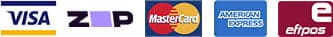We accept Visa, Zip, Mastercard, Amex, eftpos