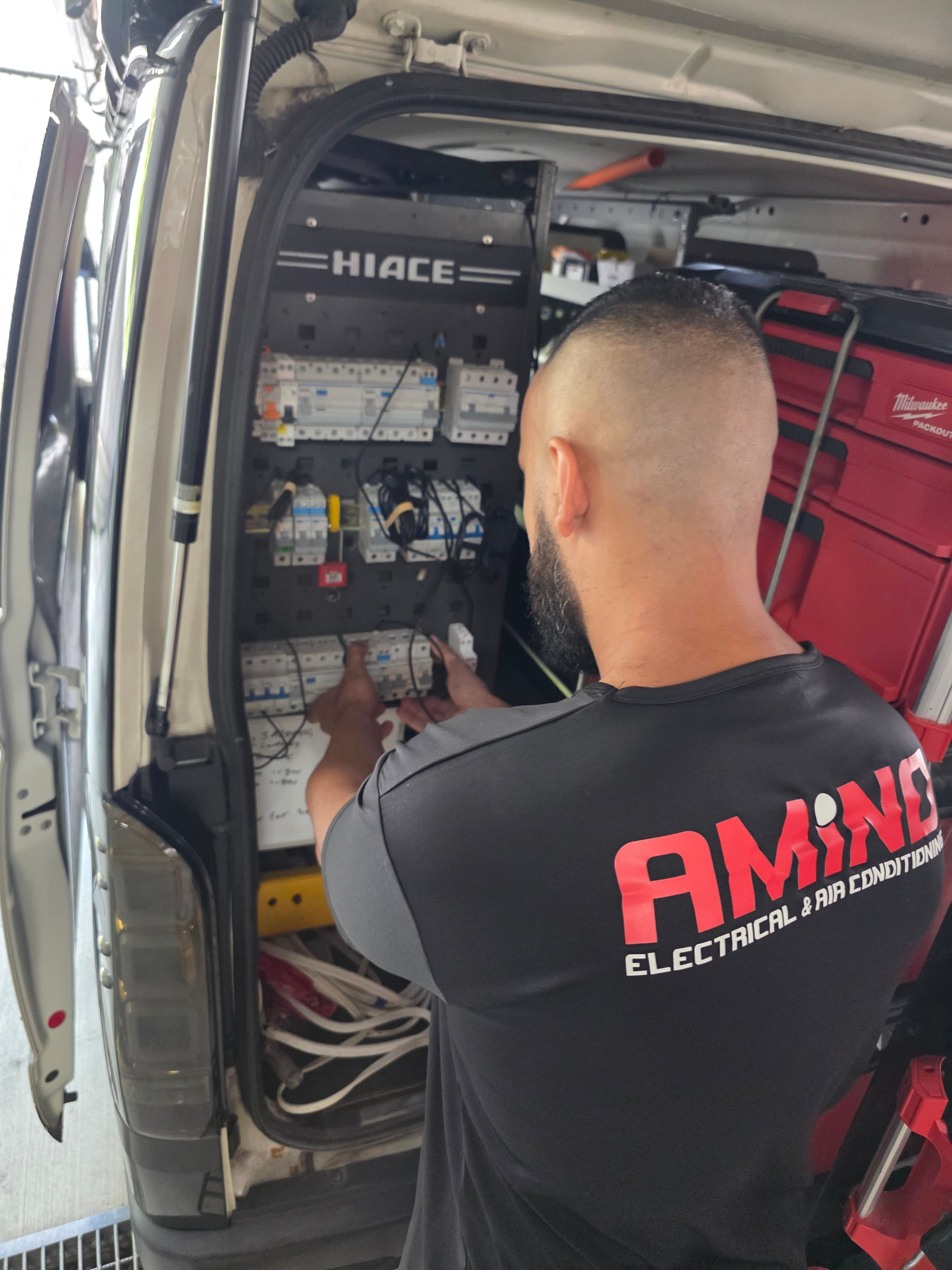 Amino electrician at work